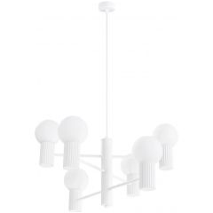 Sollux Lighting Halo SL1829 lampa wisząca 6x8 W biała