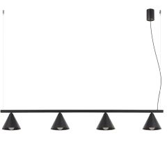 Sollux Lighting Nox SL2552 lampa wisząca 4x10 W czarna