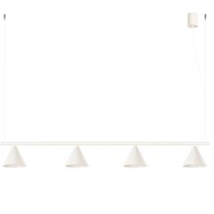 Sollux Lighting Nox SL2554 lampa wisząca 4x10 W beżowa