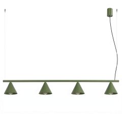 Sollux Lighting Nox SL2555 lampa wisząca 4x10 W zielona