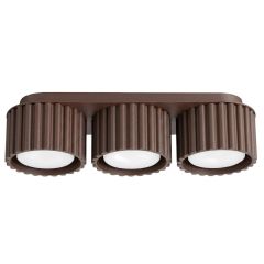 Sollux Lighting Aura SL2642 lampa podsufitowa 3x10 W brązowa