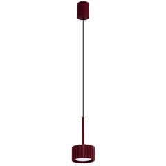 Sollux Lighting Aura SL2684 lampa wisząca 1x10 W burgund