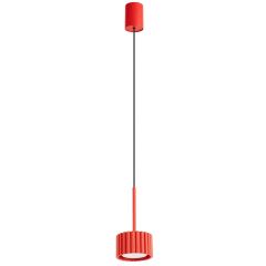 Sollux Lighting Aura SL2689 lampa wisząca 1x10 W czerwona