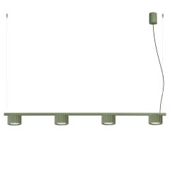 Sollux Lighting Aura SL2698 lampa wisząca 4x10 W zielona