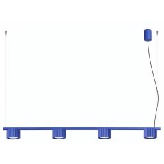 Sollux Lighting Aura SL2701 lampa wisząca 4x10 W niebieska