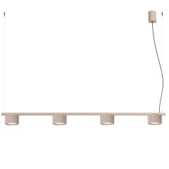 Sollux Lighting Aura SL2702 lampa wisząca 4x10 W beżowa