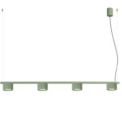 Sollux Lighting Aura SL2706 lampa wisząca 4x10 W zielona