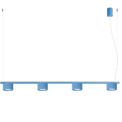 Sollux Lighting Aura SL2710 lampa wisząca 4x10 W niebieska