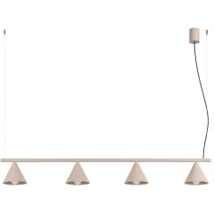 Sollux Lighting Nox SL2557 lampa wisząca 4x10 W szary/popielaty