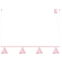 Sollux Lighting Nox SL2560 lampa wisząca 4x10 W różowa