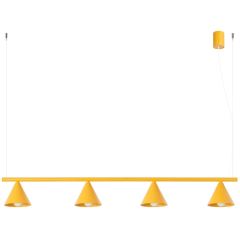 Sollux Lighting Nox SL2562 lampa wisząca 4x10 W żółta