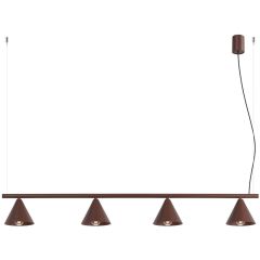 Sollux Lighting Nox SL2564 lampa wisząca 4x10 W brązowa