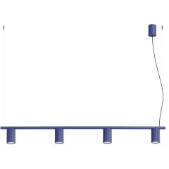 Sollux Lighting Karbon SL2717 lampa wisząca 4x10 W niebieska