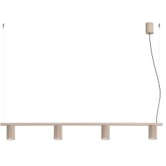 Sollux Lighting Karbon SL2718 lampa wisząca 4x10 W szary/popielaty