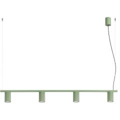Sollux Lighting Karbon SL2722 lampa wisząca 4x10 W zielona