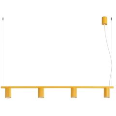 Sollux Lighting Karbon SL2723 lampa wisząca 4x10 W żółta