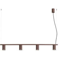 Sollux Lighting Karbon SL2725 lampa wisząca 4x10 W brązowa