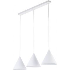 TK Lighting Cono 10011 lampa wisząca 3x15 W biała