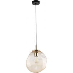 TK Lighting Sol 10083 lampa wisząca 1x15 W czarna-bursztynowa