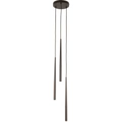 TK Lighting Piano 10109 lampa wisząca 3x8 W brązowa