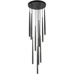 TK Lighting Piano 10114 lampa wisząca powyżej 6x8 W czarna