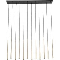 TK Lighting Piano 10119 lampa wisząca powyżej 6x8 W czarna-złota