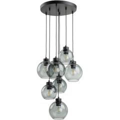 TK Lighting Cubus 10207 lampa wisząca powyżej 6x15 W czarna