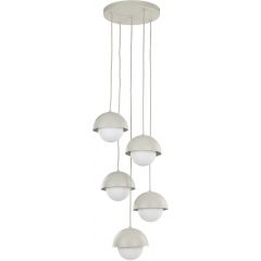 TK Lighting Bono 10214 lampa wisząca 5x8 W beżowa