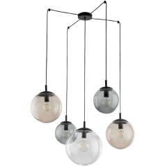 TK Lighting Esme 4796 lampa wisząca 5x15 W czarna