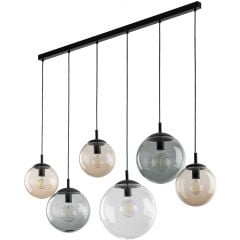 TK Lighting Esme 4797 lampa wisząca 6x15 W czarna