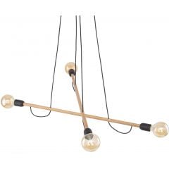 TK Lighting Helix 4952 lampa wisząca 4x15 W czarny