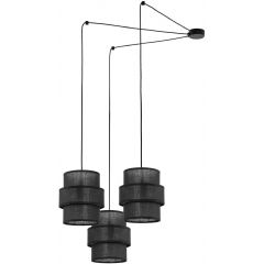 TK Lighting Calisto 5976 lampa wisząca 3x15 W czarna