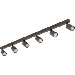 TK Lighting Top 6183 lampa podsufitowa 6x10 W brązowa