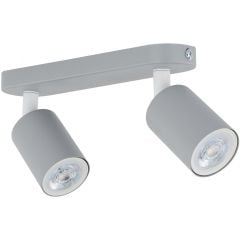 TK Lighting Livia 10241 lampa podsufitowa 2x10 W szara