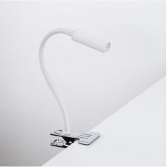 TK Lighting Lagos 16024 lampa biurkowa 1x6 W biała-chrom