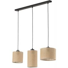 TK Lighting Juta 4954 lampa wisząca 3x15 W czarna