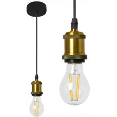 TooLight Lumo OSW00700 lampa wisząca 1x10 W czarna-złota