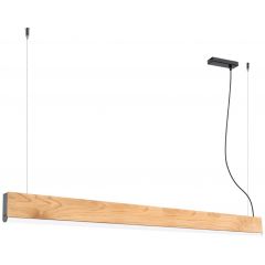 Thoro Lighting Lykke TH324 lampa wisząca 1x36 W czarna-drewno