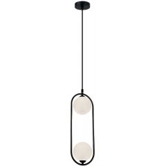 Viokef Fancy 4208700 lampa wisząca 2x25 W czarna