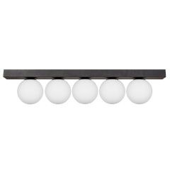 Zuma Line Sphere 1202 lampa podsufitowa 5x8 W biała-czarna