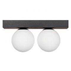 Zuma Line Sphere 1205 lampa podsufitowa 2x8 W biała-czarna