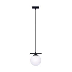 Zuma Line Globe 1207 lampa wisząca 1x10 W biała-czarna