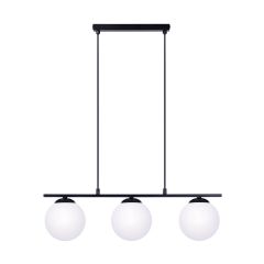 Zuma Line Globe 1209 lampa wisząca 3x10 W biała-czarna