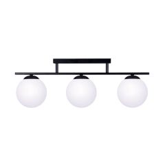 Zuma Line Globe 1212 lampa podsufitowa 3x10 W biała-czarna