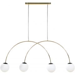 Zuma Line Bow 133867034806 lampa wisząca 4x10 W złota