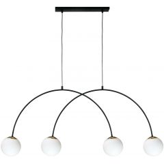 Zuma Line Bow 133867034807 lampa wisząca 4x10 W czarna