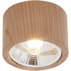 Zuma Line Oak 3010103 lampa podsufitowa 1x15 W drewno