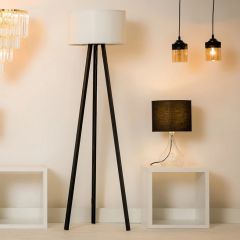 Zuma Line Piko ASZ1759 lampa stojąca 1x20 W biała-czarna