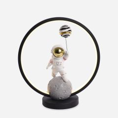 Zuma Line Astronauta EX04F307U1 lampka nocna 1x4 W biała-czarna-złota
