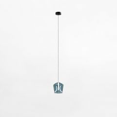 Zuma Line Colore MD33501BLB lampa wisząca 1x6 W czarna-przezroczysta-niebieska